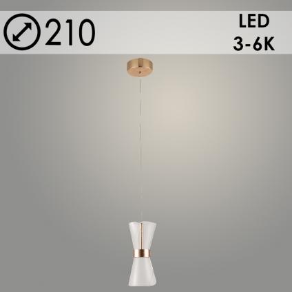Подвес 3156/1 FGD золото 2х10W LED 3000-6000К d210 h1000, 24